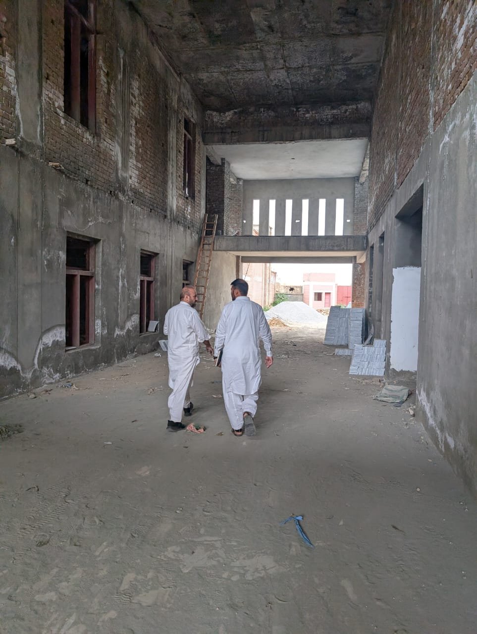 Completed commercial building exterior, Kohat
