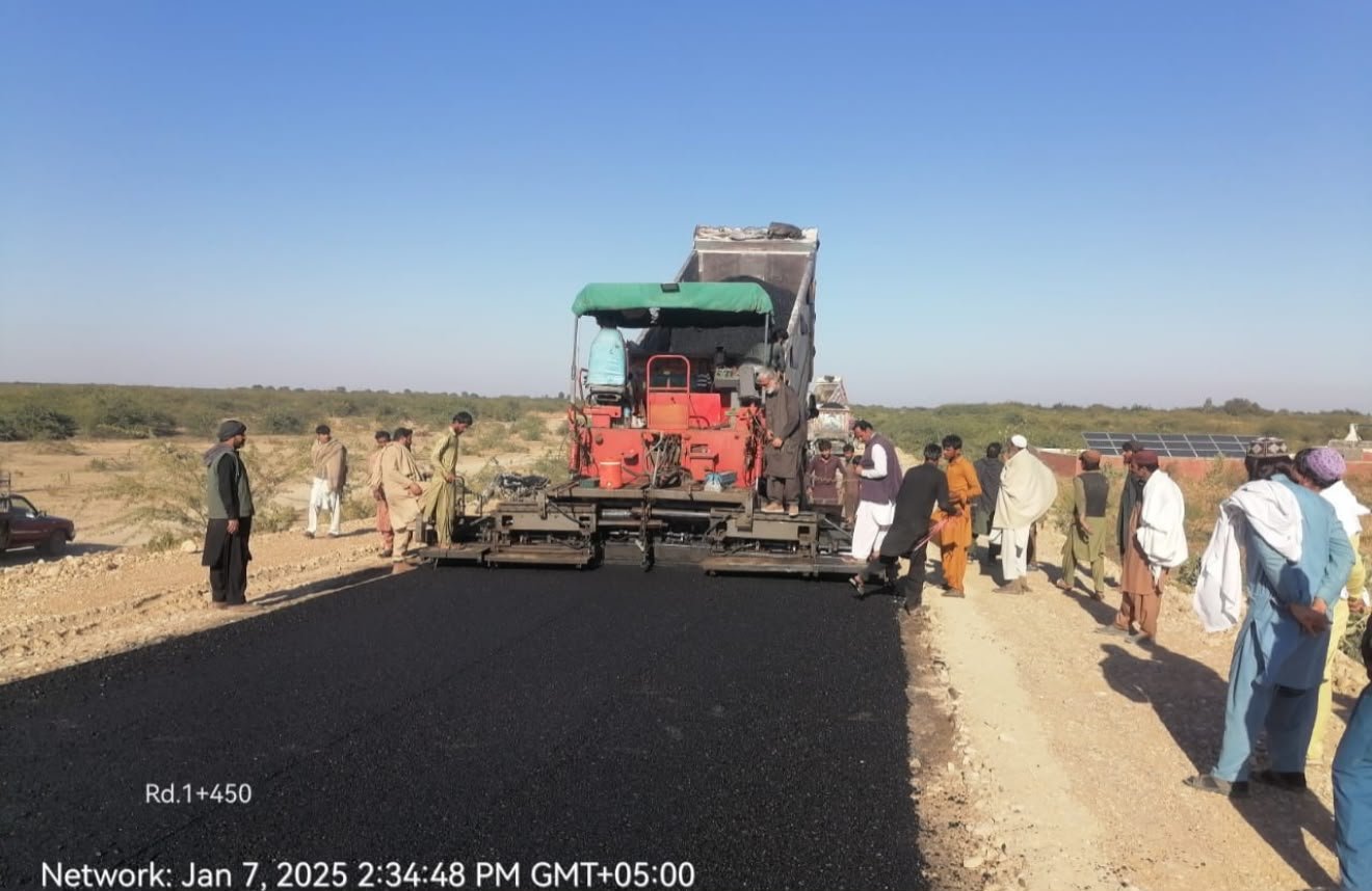 Completed road surface, ZHA Construction Co.