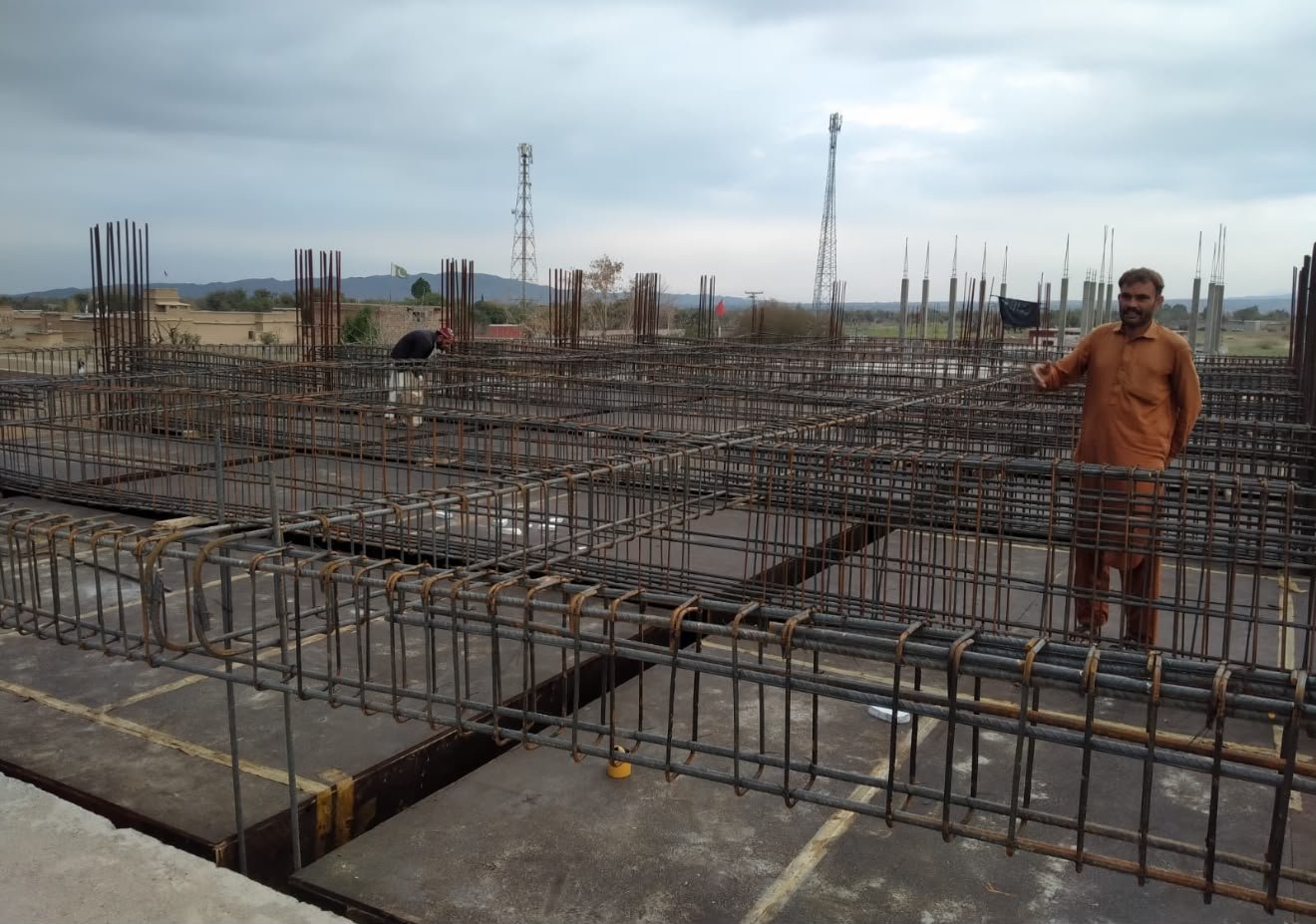 Ongoing commercial construction site