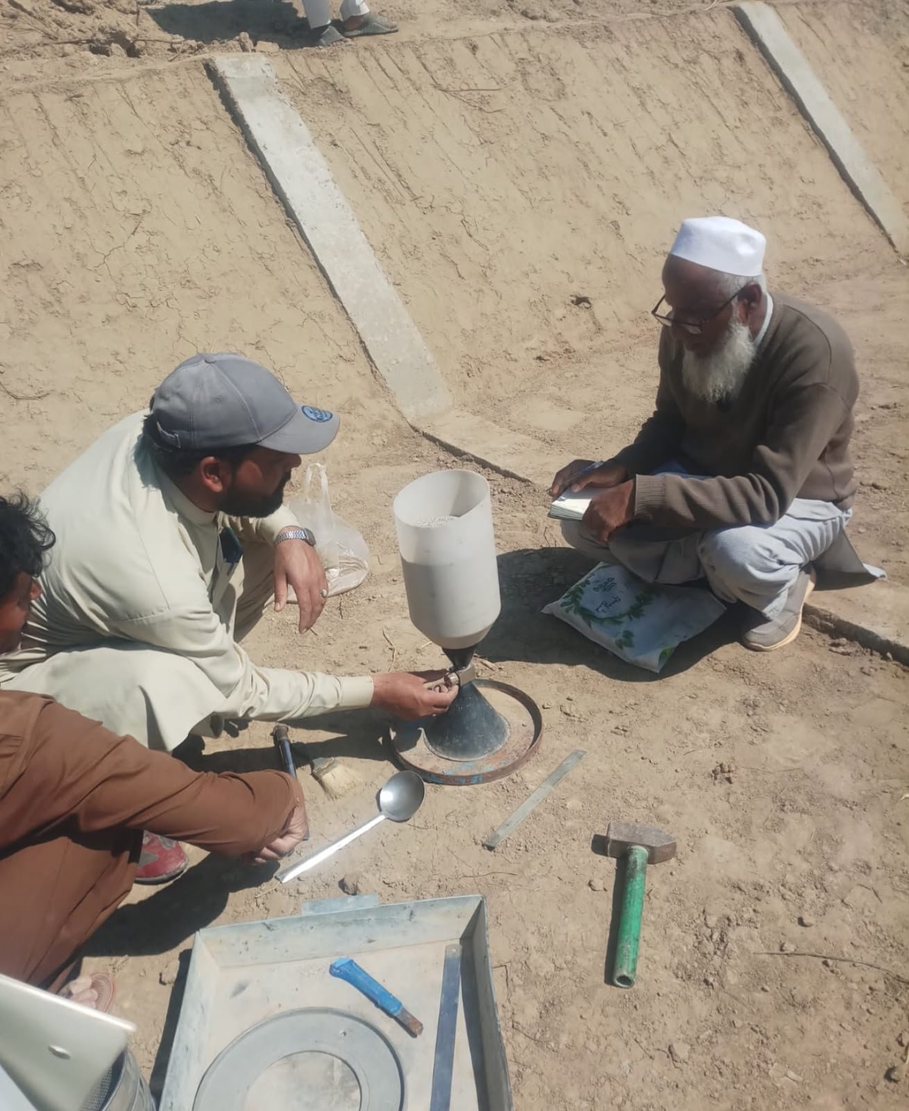 Soil and concrete testing process, ZHA Construction Co.